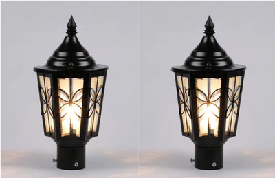 PR Prashant PR-522-PO2 Gate Light Outdoor Lamp(Black)