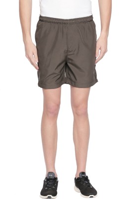 Ajile By Pantaloons Solid Men Green Sports Shorts