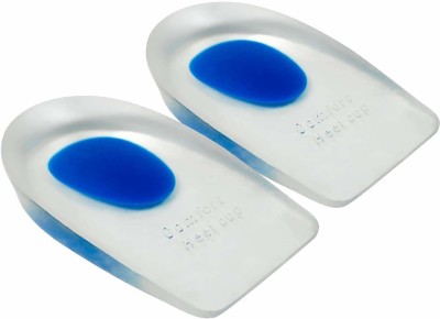 infinitydeal Silicone Gel Shock Cushion Plantar Heel Support Pad Cup Orthotic Insole Insole(Blue)