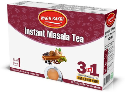 Waghbakri Masala Tea Premix, Pack of 3 - 420 g Unflavoured Instant Tea Box(3 x 0.33 Bags)