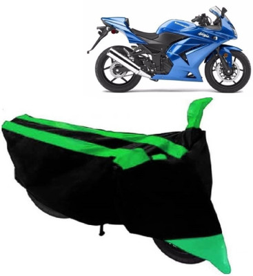 AutoKick Two Wheeler Cover for Kawasaki(Ninja 250, Green)