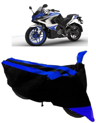 AutoKick Two Wheeler Cover for Bajaj(Pulsar RS 200, Blue)