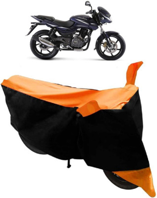 Yuneik Two Wheeler Cover for Bajaj(Pulsar 180 DTS-i, Orange)