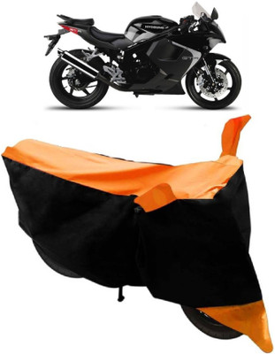 AutoKick Two Wheeler Cover for Hyosung(GT250R, Orange)