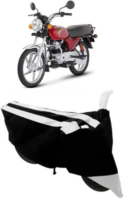 AutoKick Two Wheeler Cover for Bajaj(Boxer, White)