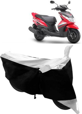Yuneik Two Wheeler Cover for Yamaha(Ray Z, White)