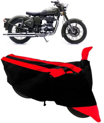 APNEK Two Wheeler Cover for Royal Enfield(Battle, Red)