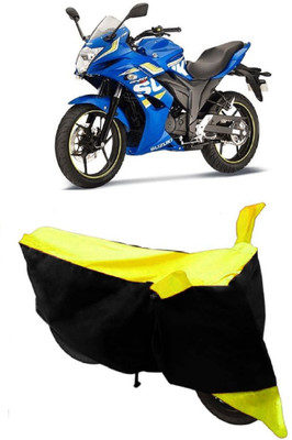 AutoKick Two Wheeler Cover for Suzuki(Gixxer SF, Yellow)