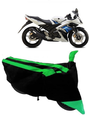 SUNONA Waterproof Two Wheeler Cover for Yamaha(R15 s, Green, Black)