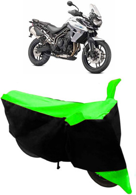 Yuneik Two Wheeler Cover for Triumph(Tiger 800 XR, Green)