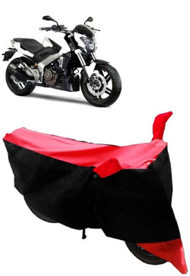 Yuneik Two Wheeler Cover for Bajaj(Dominar, Red)