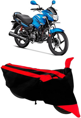 AutoRock Two Wheeler Cover for Hero(Glamour, Red)