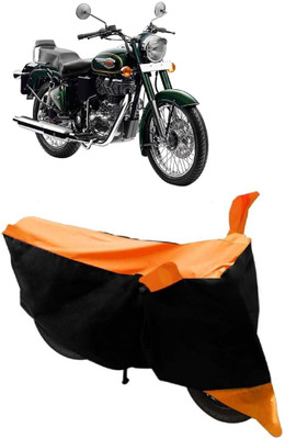 AutoRash Two Wheeler Cover for Royal Enfield(Bullet 500, Orange)