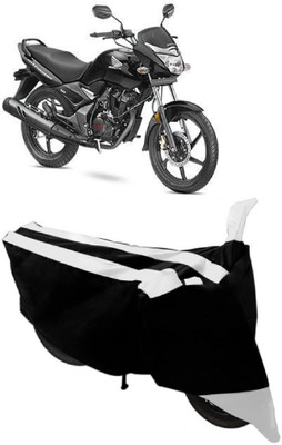AutoKick Two Wheeler Cover for Honda(CB Unicorn, White)