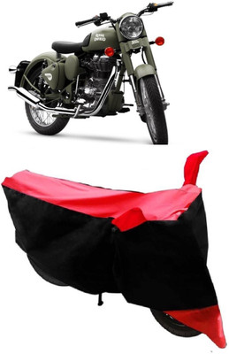 AutoKick Two Wheeler Cover for Royal Enfield(Battle Green, Red)