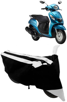 SUNONA Two Wheeler Cover for Yamaha(Fascino, White)