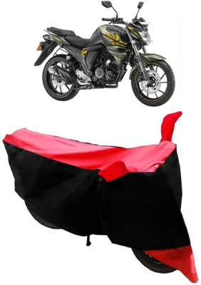 THE REAL ARV Waterproof Two Wheeler Cover for Yamaha(FZ-S, Red, Black)