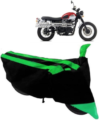 AutoRock Two Wheeler Cover for Triumph(Scrambler, Green)
