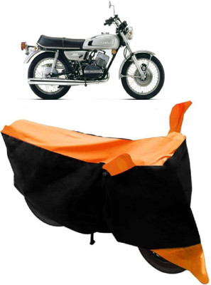 Yuneik Two Wheeler Cover for Yamaha(RD 350, Orange)