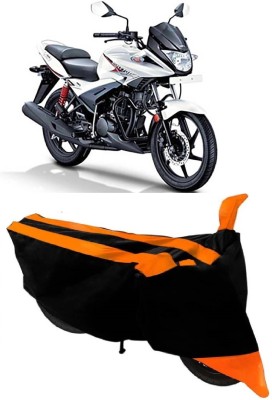 THE REAL ARV Waterproof Two Wheeler Cover for Hero(Ignitor, Orange, Black)