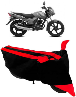 AutoRock Two Wheeler Cover for TVS(Sport, Red)