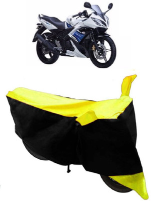 Yuneik Two Wheeler Cover for Yamaha(R15, Yellow)