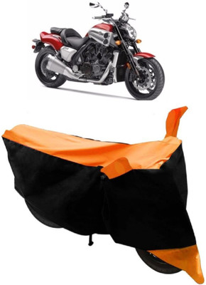 AutoKick Two Wheeler Cover for Yamaha(VMAX, Orange)