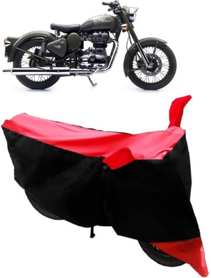 AutoKick Two Wheeler Cover for Royal Enfield(Battle, Red)