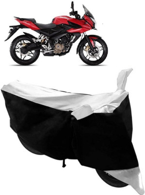 AutoRock Two Wheeler Cover for Bajaj(Pulsar AS 150, White)