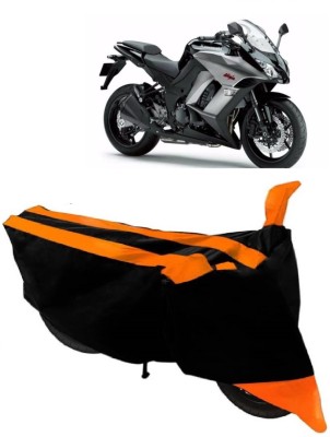 APNEK Two Wheeler Cover for Kawasaki(Ninja 1000, Orange)