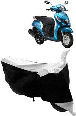 SUNONA Two Wheeler Cover for Yamaha(Fascino, White)