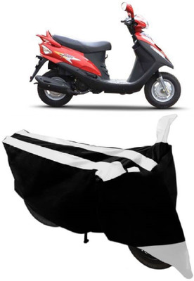 AutoKick Two Wheeler Cover for Mahindra(Flyte, White)