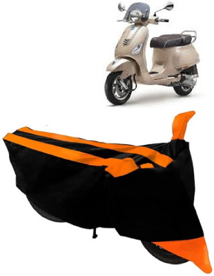 Elegance Two Wheeler Cover for Piaggio(Vespa VXL, Orange)