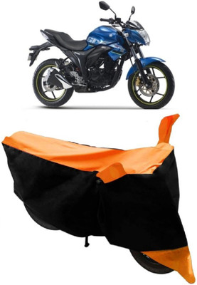 Elegance Two Wheeler Cover for Suzuki(Gixxer, Orange)