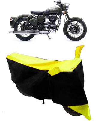 THE REAL ARV Waterproof Two Wheeler Cover for Royal Enfield(Battle, Yellow)