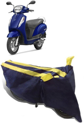 AutoKick Two Wheeler Cover for Suzuki(Access, Yellow)