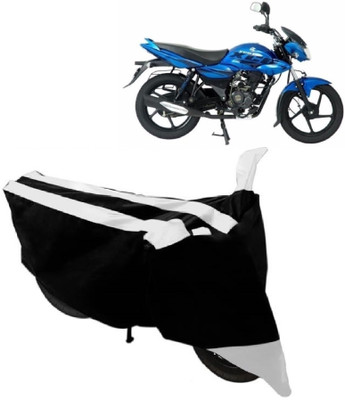 AutoKick Two Wheeler Cover for Bajaj(XCD 125cc, White)