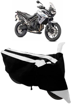 AutoKick Two Wheeler Cover for Triumph(Tiger 800 XR, White)