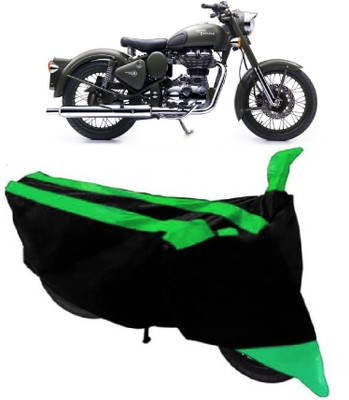 APNEK Two Wheeler Cover for Royal Enfield(Battle, Green)