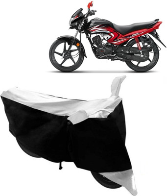 AutoRock Two Wheeler Cover for Honda(Dream Yuga, White)