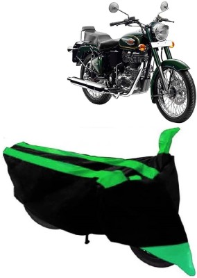 AutoRash Two Wheeler Cover for Royal Enfield(Bullet 500, Green)