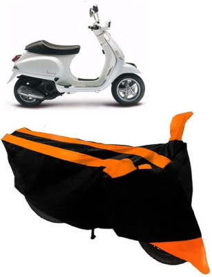 AutoKick Two Wheeler Cover for Piaggio(Piaggio Vespa, Orange)