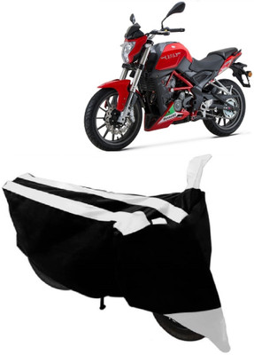 AutoKick Two Wheeler Cover for DSK Benelli(TNT 25, White)