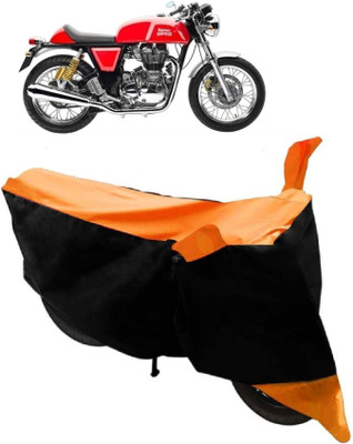 Yuneik Two Wheeler Cover for Royal Enfield(Continental GT, Orange)