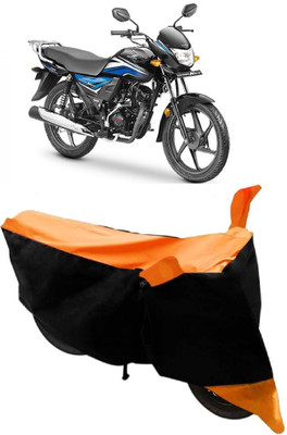 Yuneik Two Wheeler Cover for Honda(Dream Neo, Orange)