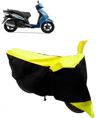 AutoRock Two Wheeler Cover for TVS(Wego, Yellow)