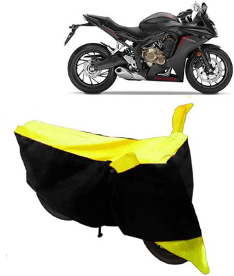 THE REAL ARV Waterproof Two Wheeler Cover for Honda(CBR 650F, Yellow)