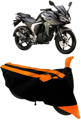 AutoKick Two Wheeler Cover for Yamaha(Fazer, Orange)
