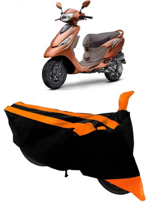 AutoKick Two Wheeler Cover for TVS(Zest, Orange)