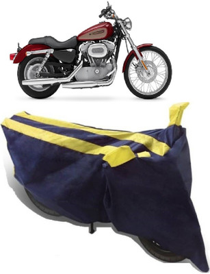 Elegance Two Wheeler Cover for Harley Davidson(XL 883, Yellow, Black)